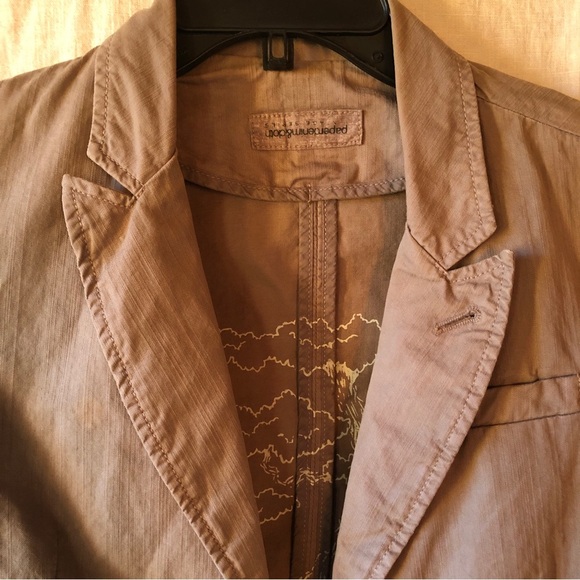 Vintage Paper Denim Cloth army green crop jacket size 1 or S - Picture 2 of 12